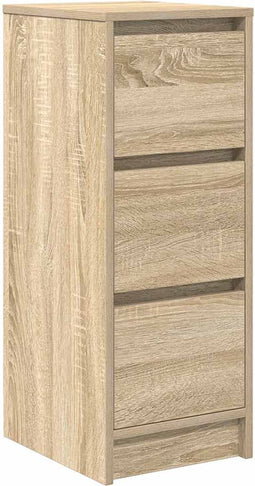 vidaXL - Dressoir - 29,5x34x76 - cm - bewerkt - hout - sonoma - eikenkleurig