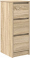 vidaXL - Dressoir - 29,5x34x76 - cm - bewerkt - hout - sonoma - eikenkleurig