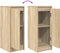 vidaXL - Dressoir - 29,5x34x76 - cm - bewerkt - hout - sonoma - eikenkleurig