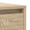 vidaXL - Dressoir - 29,5x34x76 - cm - bewerkt - hout - sonoma - eikenkleurig