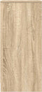 vidaXL - Dressoir - 29,5x34x76 - cm - bewerkt - hout - sonoma - eikenkleurig
