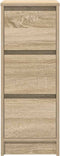 vidaXL - Dressoir - 29,5x34x76 - cm - bewerkt - hout - sonoma - eikenkleurig