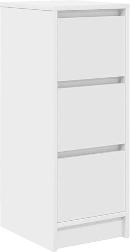 vidaXL - Dressoir - 29,5x34x76 - cm - spaanplaat - wit
