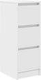 vidaXL - Dressoir - 29,5x34x76 - cm - spaanplaat - wit