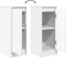 vidaXL - Dressoir - 29,5x34x76 - cm - spaanplaat - wit