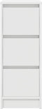 vidaXL - Dressoir - 29,5x34x76 - cm - spaanplaat - wit