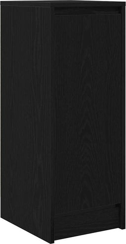 vidaXL - Dressoir - 29,5x34x76 - cm - spaanplaat - zwart - eikenkleurig