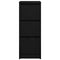 vidaXL - Dressoir - 29,5x34x76 - cm - spaanplaat - zwart - eikenkleurig