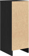 vidaXL - Dressoir - 29,5x34x76 - cm - spaanplaat - zwart - eikenkleurig