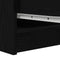 vidaXL - Dressoir - 29,5x34x76 - cm - spaanplaat - zwart - eikenkleurig