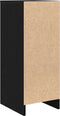 vidaXL - Dressoir - 29,5x34x76 - cm - spaanplaat - zwart - eikenkleurig