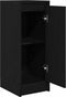 vidaXL - Dressoir - 29,5x34x76 - cm - spaanplaat - zwart - eikenkleurig