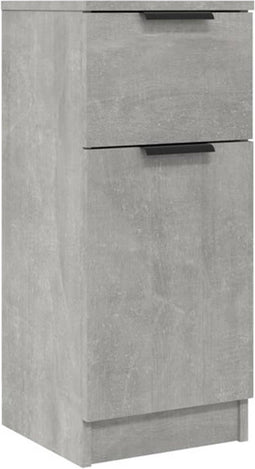 vidaXL - Dressoir - 30x30x70 - cm - bewerkt - hout - betongrijs