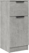 vidaXL - Dressoir - 30x30x70 - cm - bewerkt - hout - betongrijs