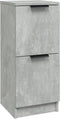 vidaXL - Dressoir - 30x30x70 - cm - bewerkt - hout - betongrijs