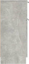 vidaXL - Dressoir - 30x30x70 - cm - bewerkt - hout - betongrijs