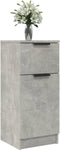 vidaXL - Dressoir - 30x30x70 - cm - bewerkt - hout - betongrijs