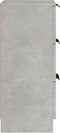 vidaXL - Dressoir - 30x30x70 - cm - bewerkt - hout - betongrijs