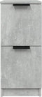 vidaXL - Dressoir - 30x30x70 - cm - bewerkt - hout - betongrijs