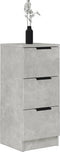 vidaXL - Dressoir - 30x30x70 - cm - bewerkt - hout - betongrijs