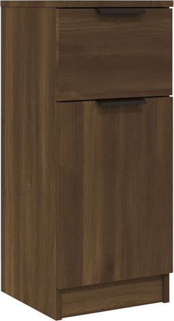 vidaXL - Dressoir - 30x30x70 - cm - bewerkt - hout - bruin - eikenkleur