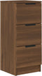 vidaXL - Dressoir - 30x30x70 - cm - bewerkt - hout - bruin - eikenkleur