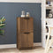 vidaXL - Dressoir - 30x30x70 - cm - bewerkt - hout - bruin - eikenkleur