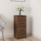 vidaXL - Dressoir - 30x30x70 - cm - bewerkt - hout - bruin - eikenkleur