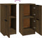 vidaXL - Dressoir - 30x30x70 - cm - bewerkt - hout - bruin - eikenkleur