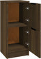 vidaXL - Dressoir - 30x30x70 - cm - bewerkt - hout - bruin - eikenkleur