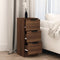 vidaXL - Dressoir - 30x30x70 - cm - bewerkt - hout - bruin - eikenkleur