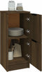 vidaXL - Dressoir - 30x30x70 - cm - bewerkt - hout - bruin - eikenkleur