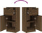 vidaXL - Dressoir - 30x30x70 - cm - bewerkt - hout - bruin - eikenkleur