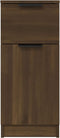 vidaXL - Dressoir - 30x30x70 - cm - bewerkt - hout - bruin - eikenkleur