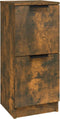 vidaXL - Dressoir - 30x30x70 - cm - bewerkt - hout - gerookt - eikenkleurig