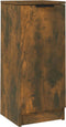 vidaXL - Dressoir - 30x30x70 - cm - bewerkt - hout - gerookt - eikenkleurig