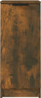 vidaXL - Dressoir - 30x30x70 - cm - bewerkt - hout - gerookt - eikenkleurig