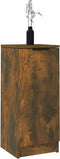 vidaXL - Dressoir - 30x30x70 - cm - bewerkt - hout - gerookt - eikenkleurig