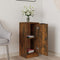 vidaXL - Dressoir - 30x30x70 - cm - bewerkt - hout - gerookt - eikenkleurig