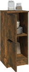 vidaXL - Dressoir - 30x30x70 - cm - bewerkt - hout - gerookt - eikenkleurig