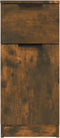 vidaXL - Dressoir - 30x30x70 - cm - bewerkt - hout - gerookt - eikenkleurig