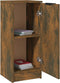 vidaXL - Dressoir - 30x30x70 - cm - bewerkt - hout - gerookt - eikenkleurig