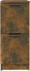 vidaXL - Dressoir - 30x30x70 - cm - bewerkt - hout - gerookt - eikenkleurig