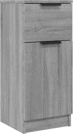 vidaXL - Dressoir - 30x30x70 - cm - bewerkt - hout - grijs - sonoma - eikenkleurig
