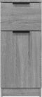 vidaXL - Dressoir - 30x30x70 - cm - bewerkt - hout - grijs - sonoma - eikenkleurig
