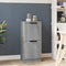 vidaXL - Dressoir - 30x30x70 - cm - bewerkt - hout - grijs - sonoma - eikenkleurig