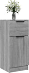 vidaXL - Dressoir - 30x30x70 - cm - bewerkt - hout - grijs - sonoma - eikenkleurig