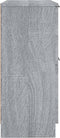 vidaXL - Dressoir - 30x30x70 - cm - bewerkt - hout - grijs - sonoma - eikenkleurig