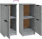 vidaXL - Dressoir - 30x30x70 - cm - bewerkt - hout - grijs - sonoma - eikenkleurig