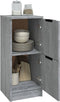 vidaXL - Dressoir - 30x30x70 - cm - bewerkt - hout - grijs - sonoma - eikenkleurig